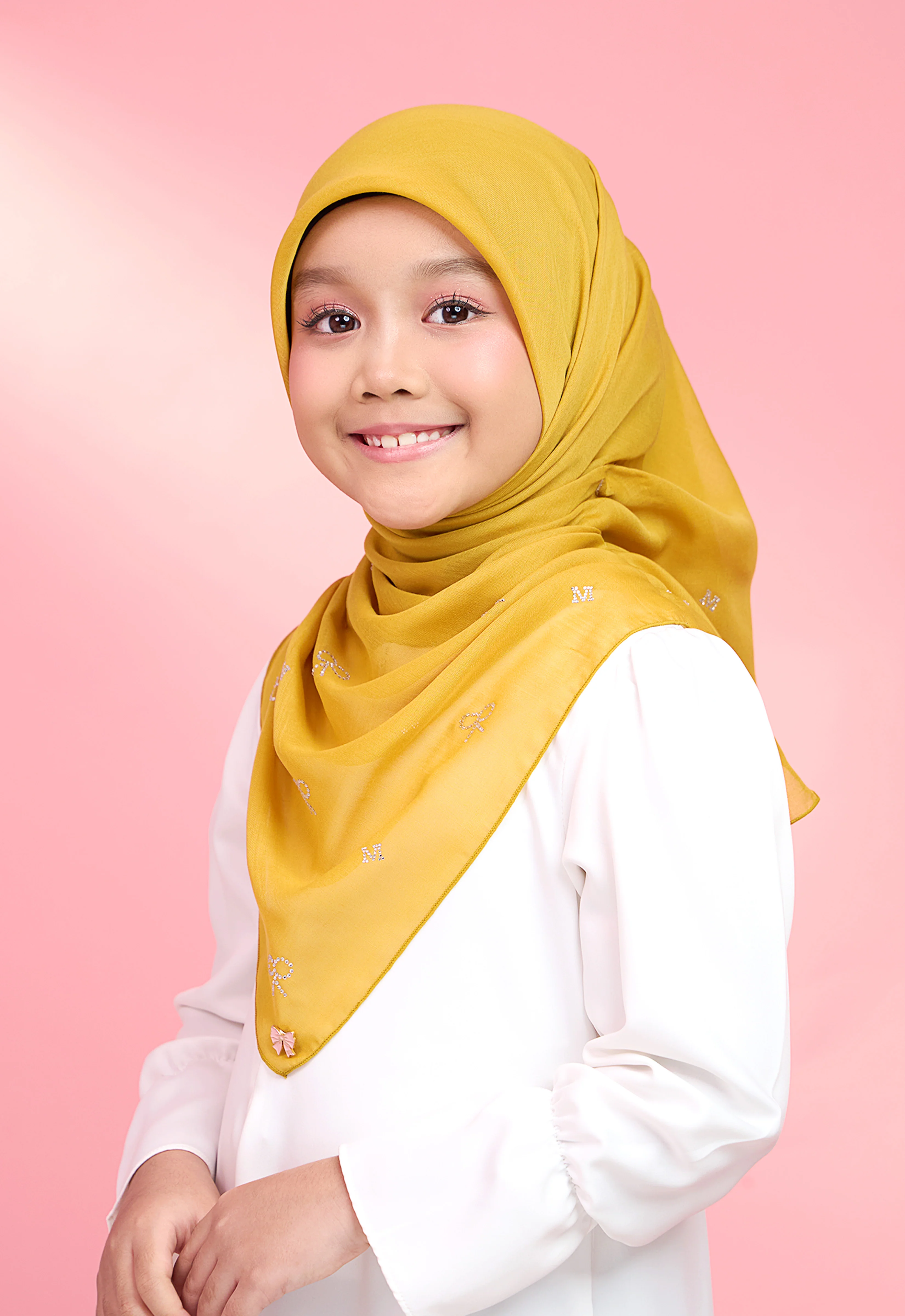 KIDS RIBBONY PLAIN STONE - MUSTARD - Image 3