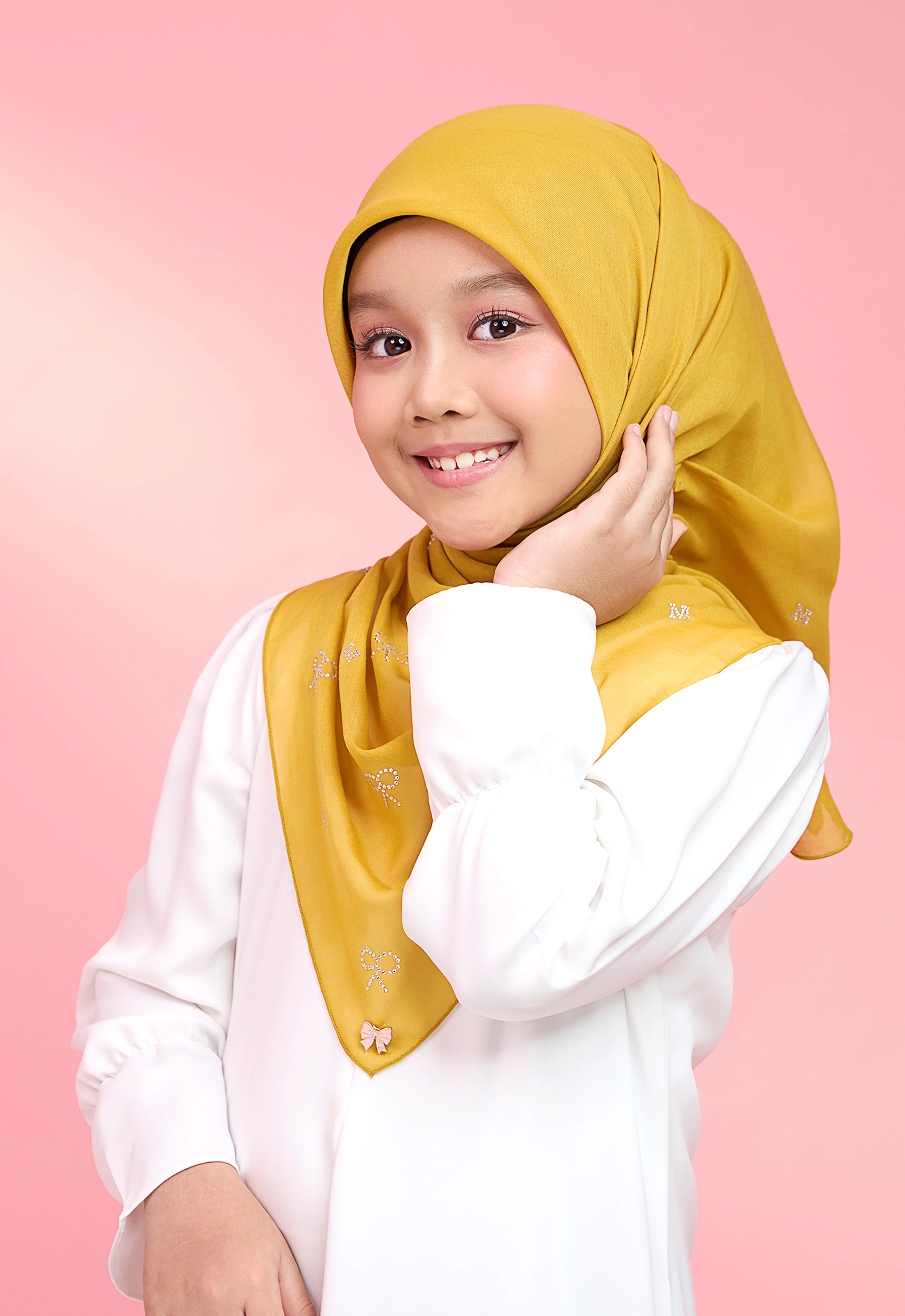 KIDS RIBBONY PLAIN STONE - MUSTARD - Image 4