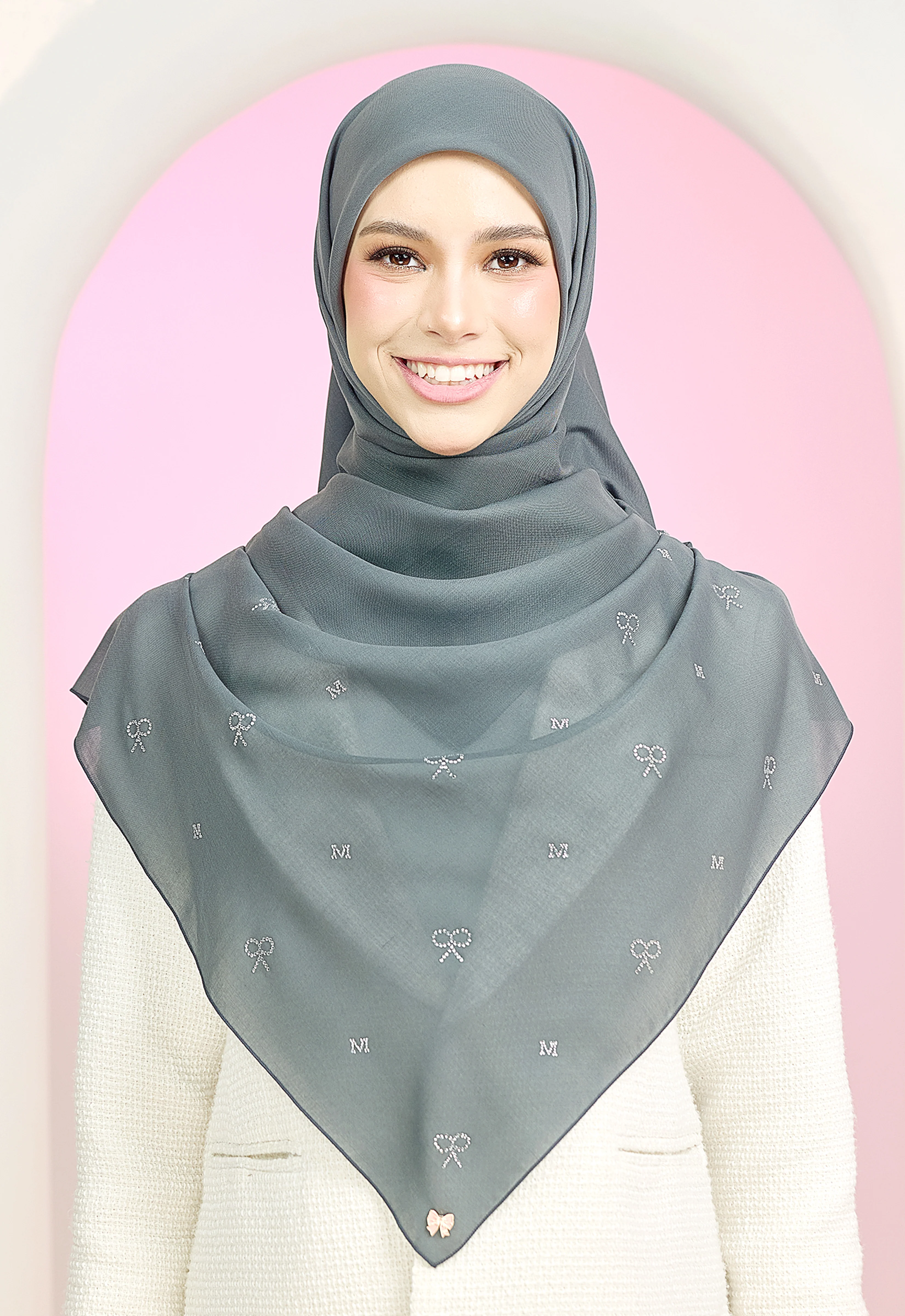 RIBBONY PLAIN STONE - DARK GRAY - Image 5