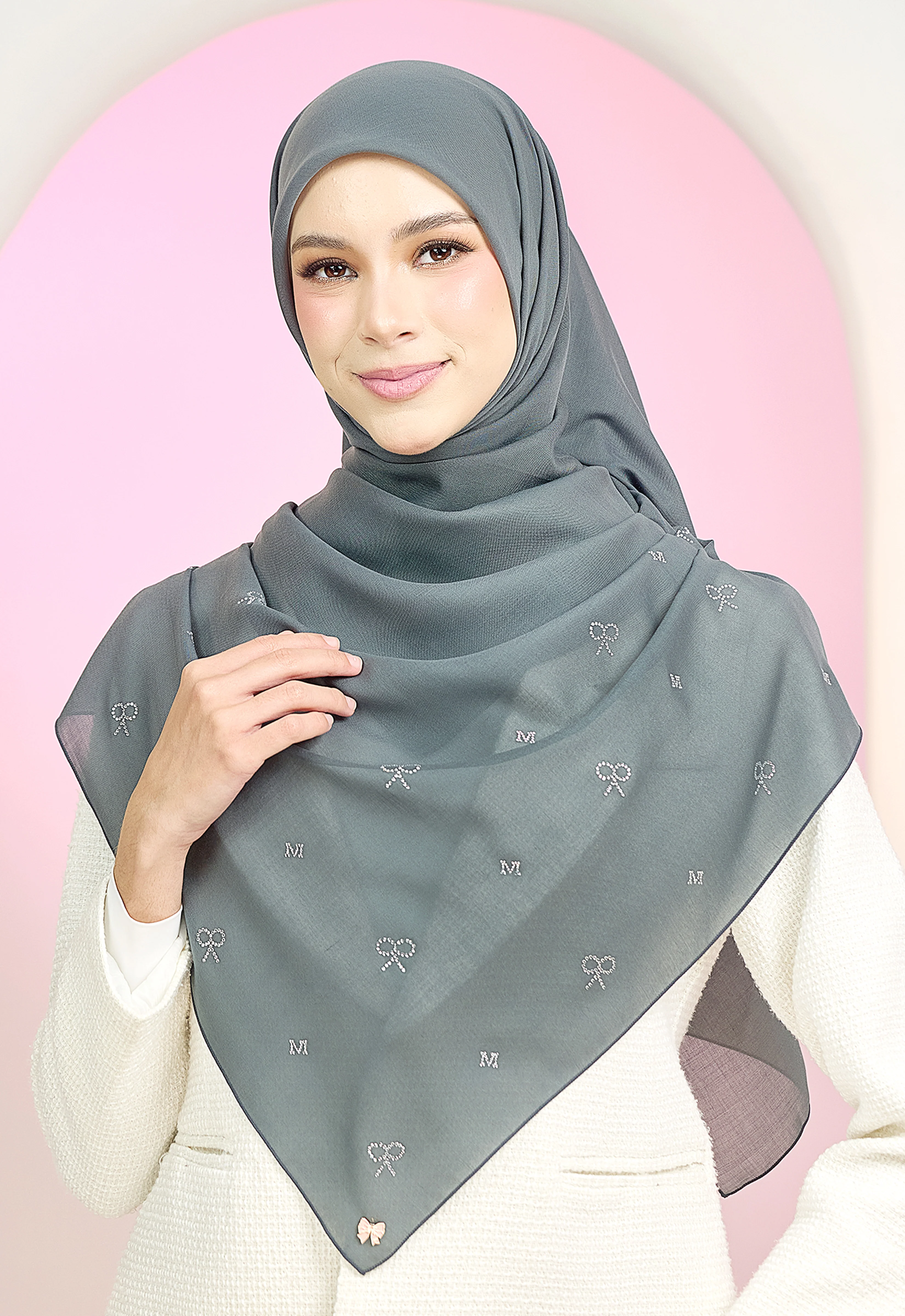 RIBBONY PLAIN STONE - DARK GRAY - Image 6