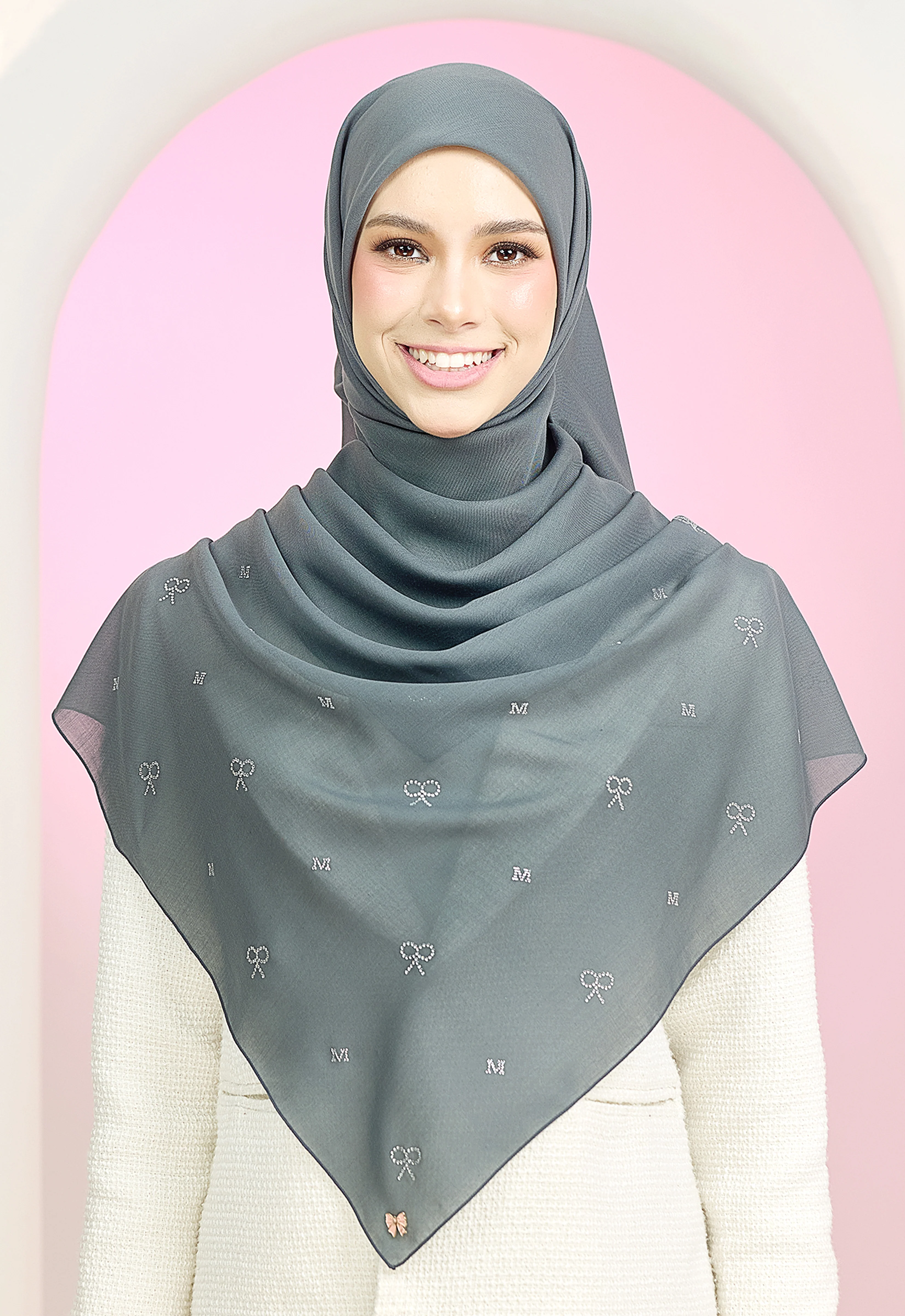 RIBBONY PLAIN STONE - DARK GRAY - Image 7