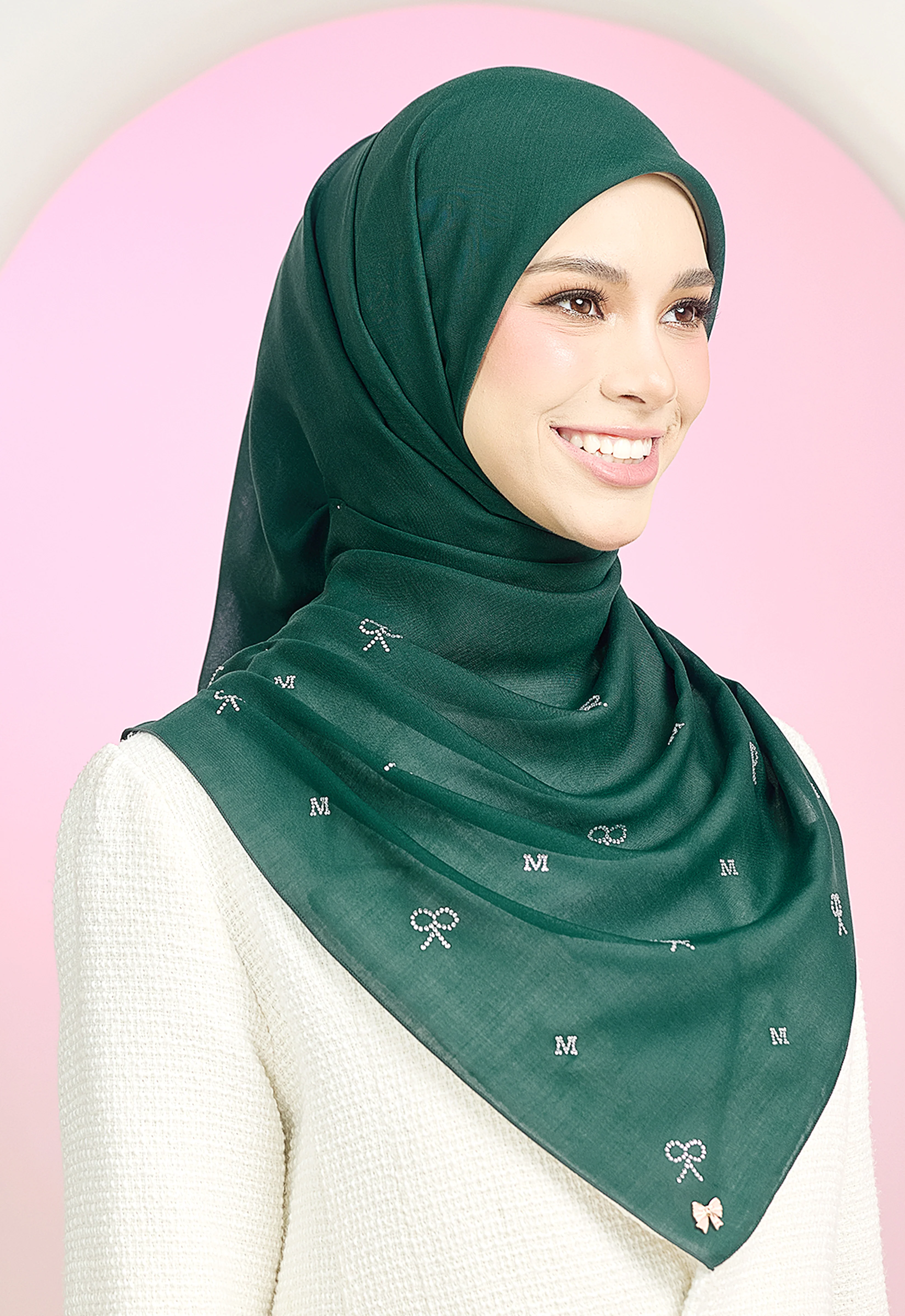 RIBBONY PLAIN STONE - EMERALD GREEN - Image 4