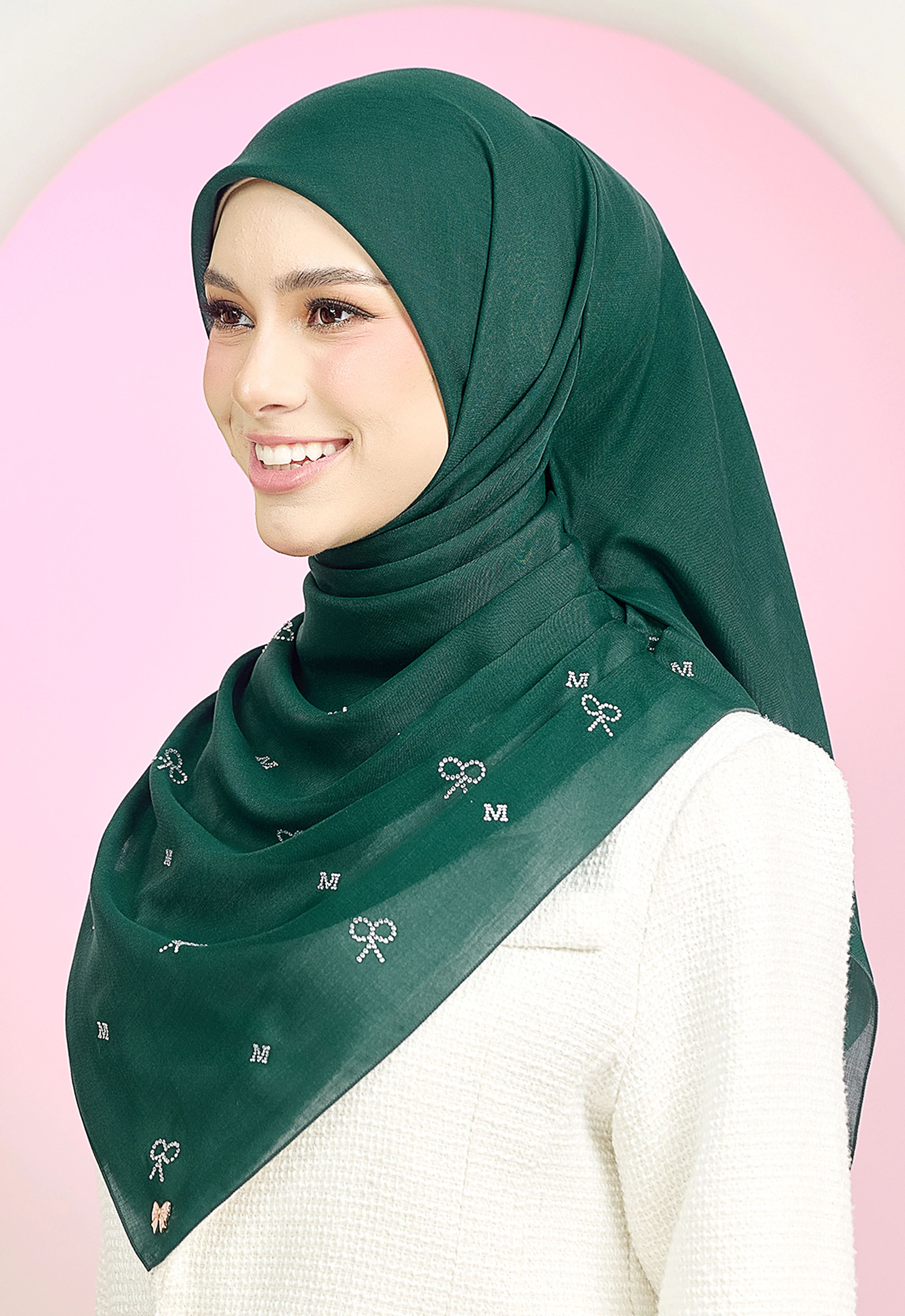 RIBBONY PLAIN STONE - EMERALD GREEN - Image 5