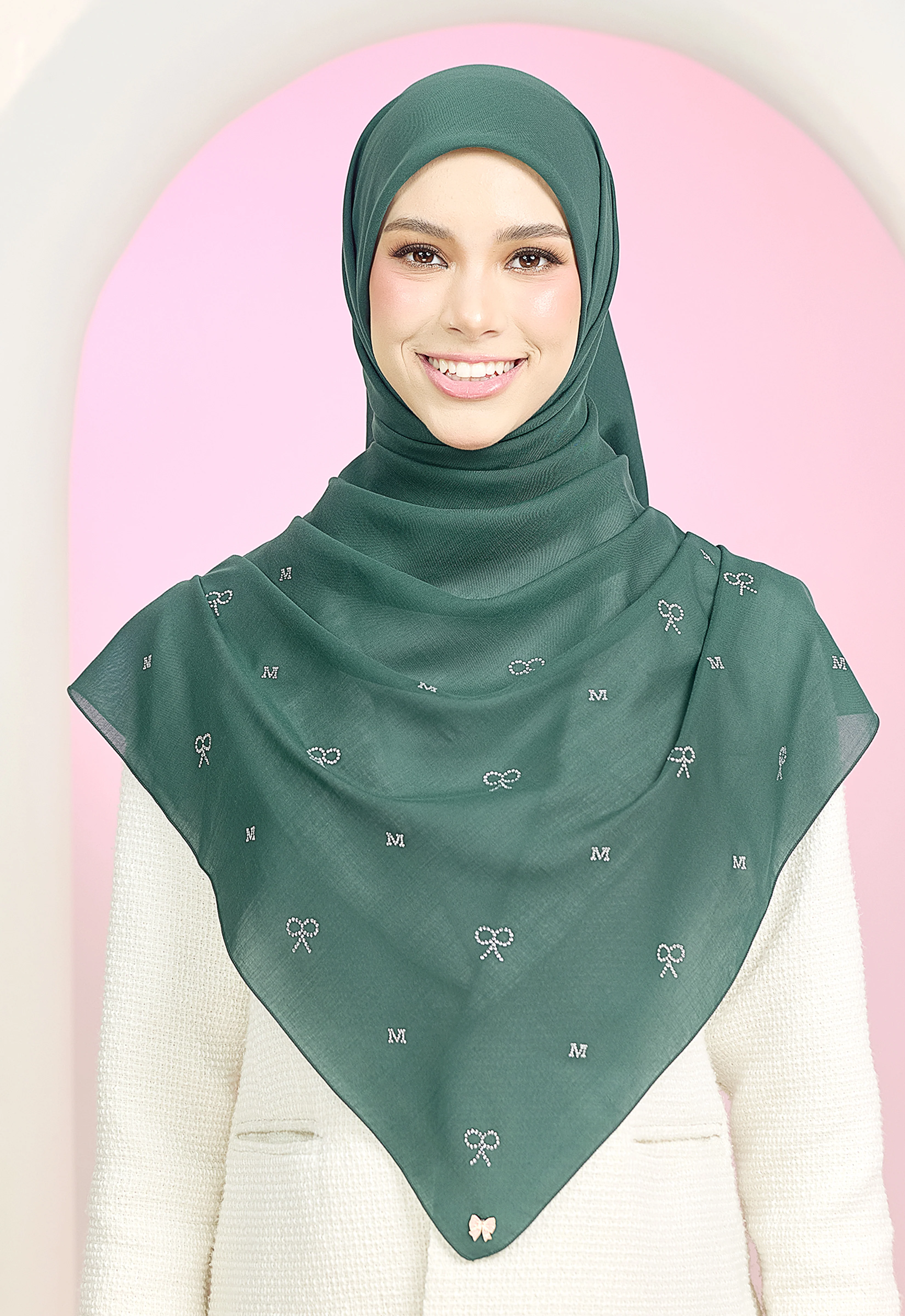 RIBBONY PLAIN STONE - EMERALD GREEN - Image 6