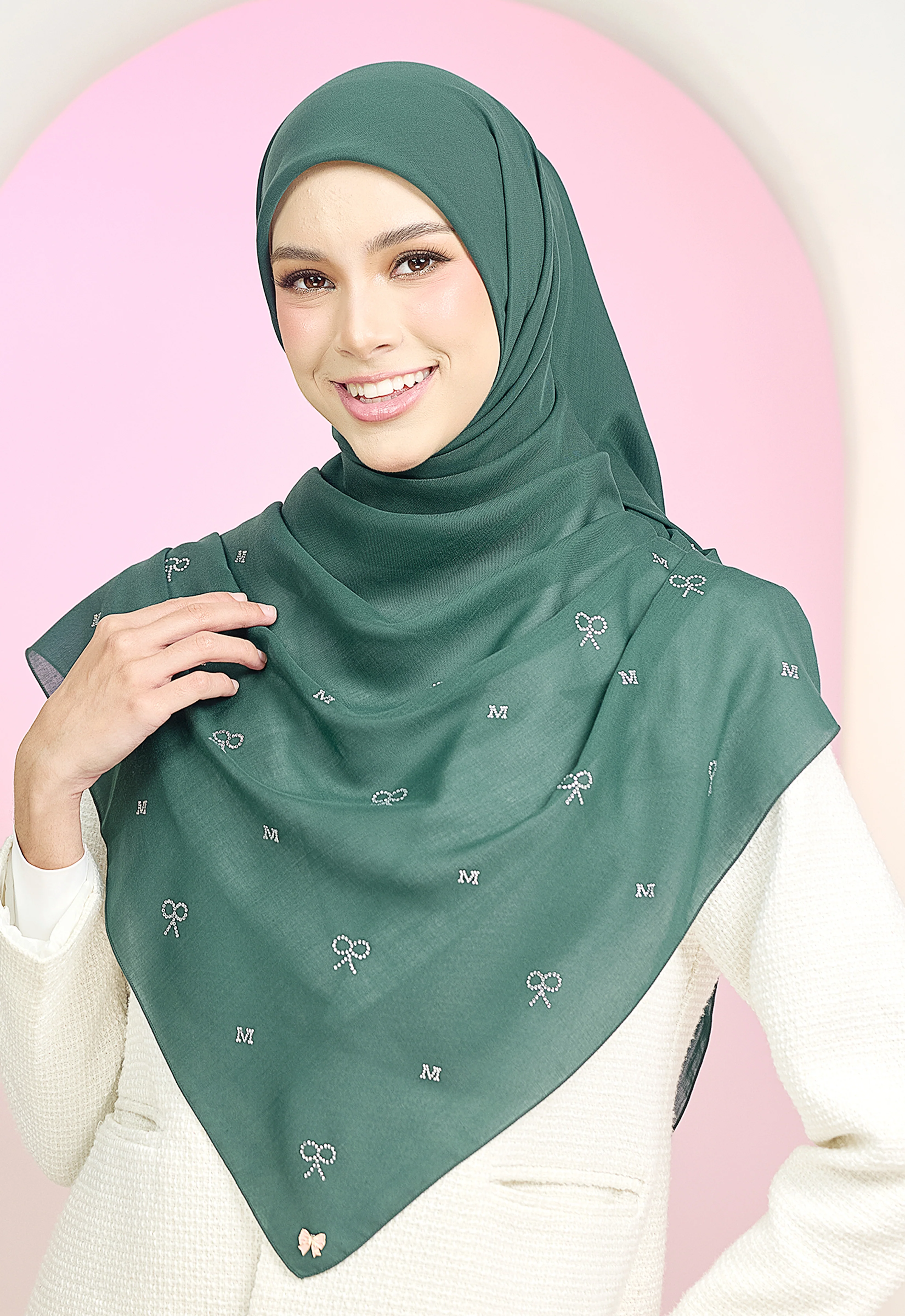 RIBBONY PLAIN STONE - EMERALD GREEN - Image 7