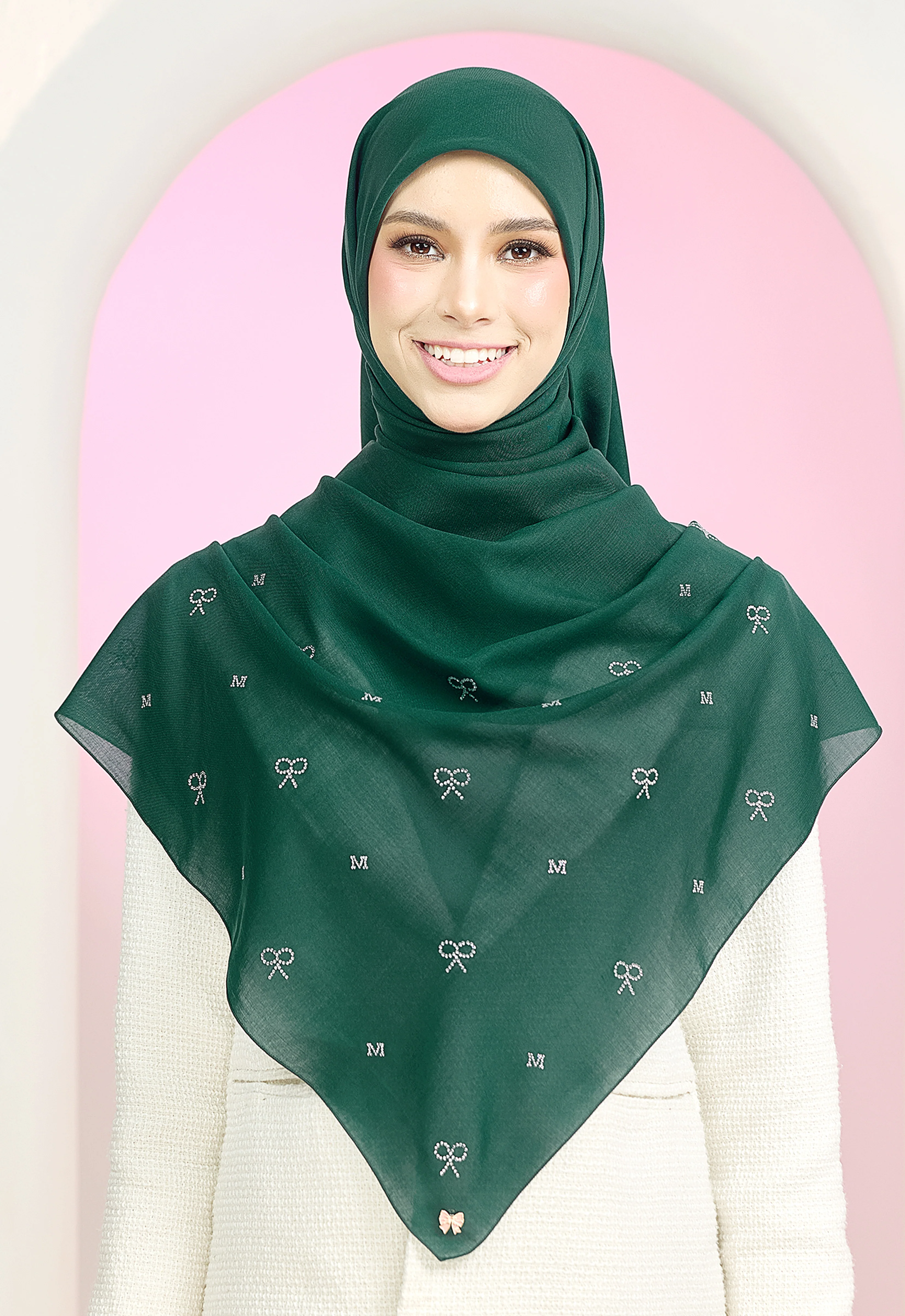 RIBBONY PLAIN STONE - EMERALD GREEN - Image 8