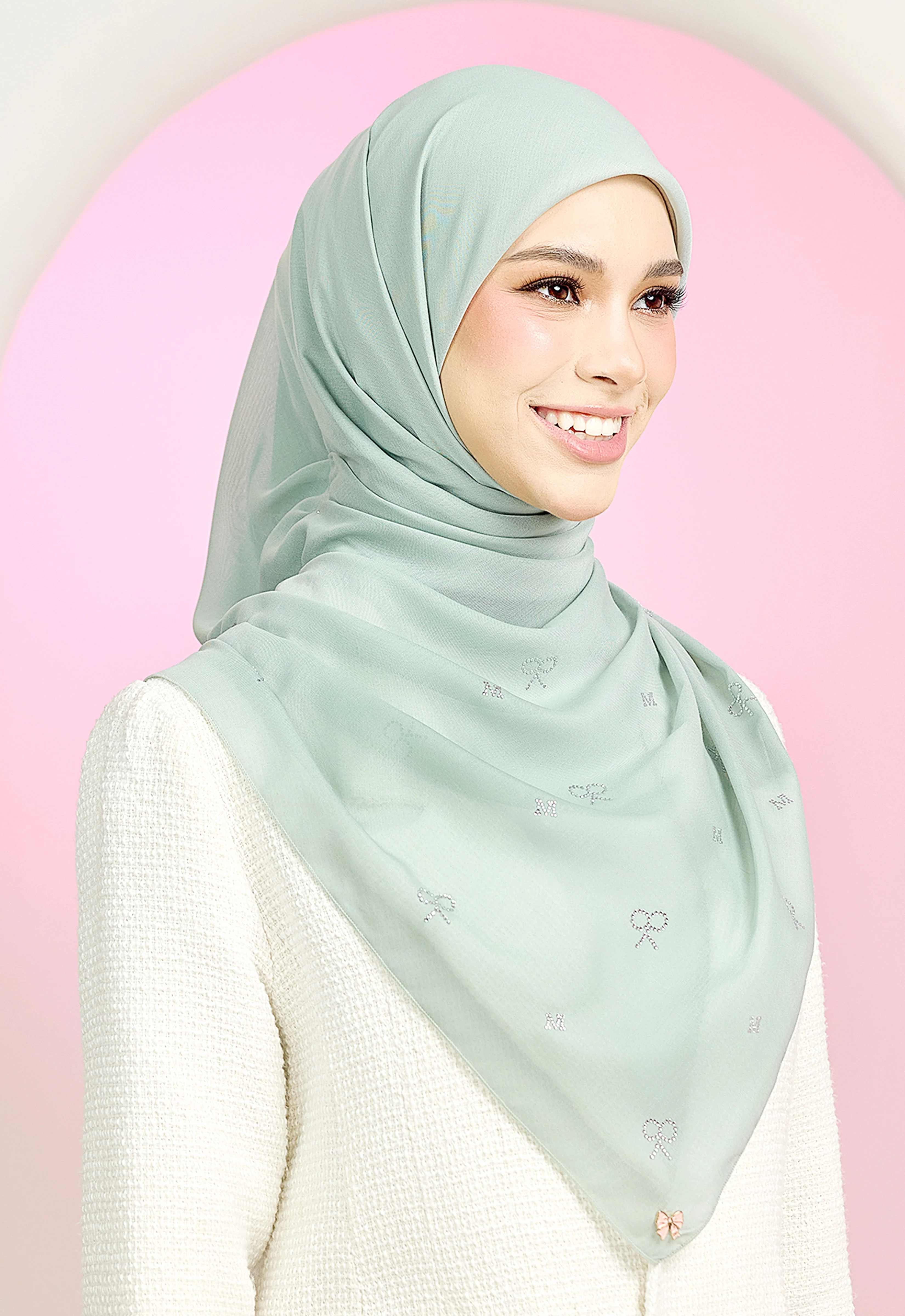 RIBBONY PLAIN STONE - MINT BLUE - Image 5