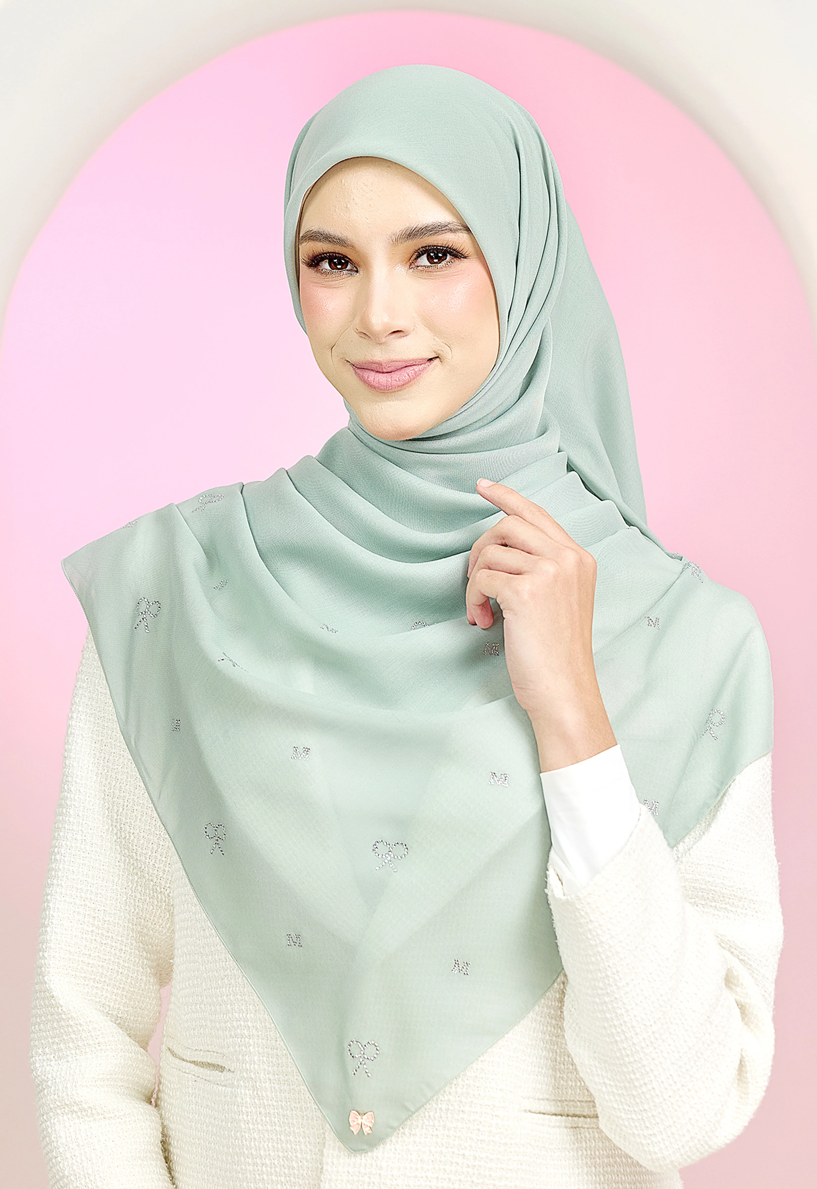 RIBBONY PLAIN STONE - MINT BLUE - Image 6