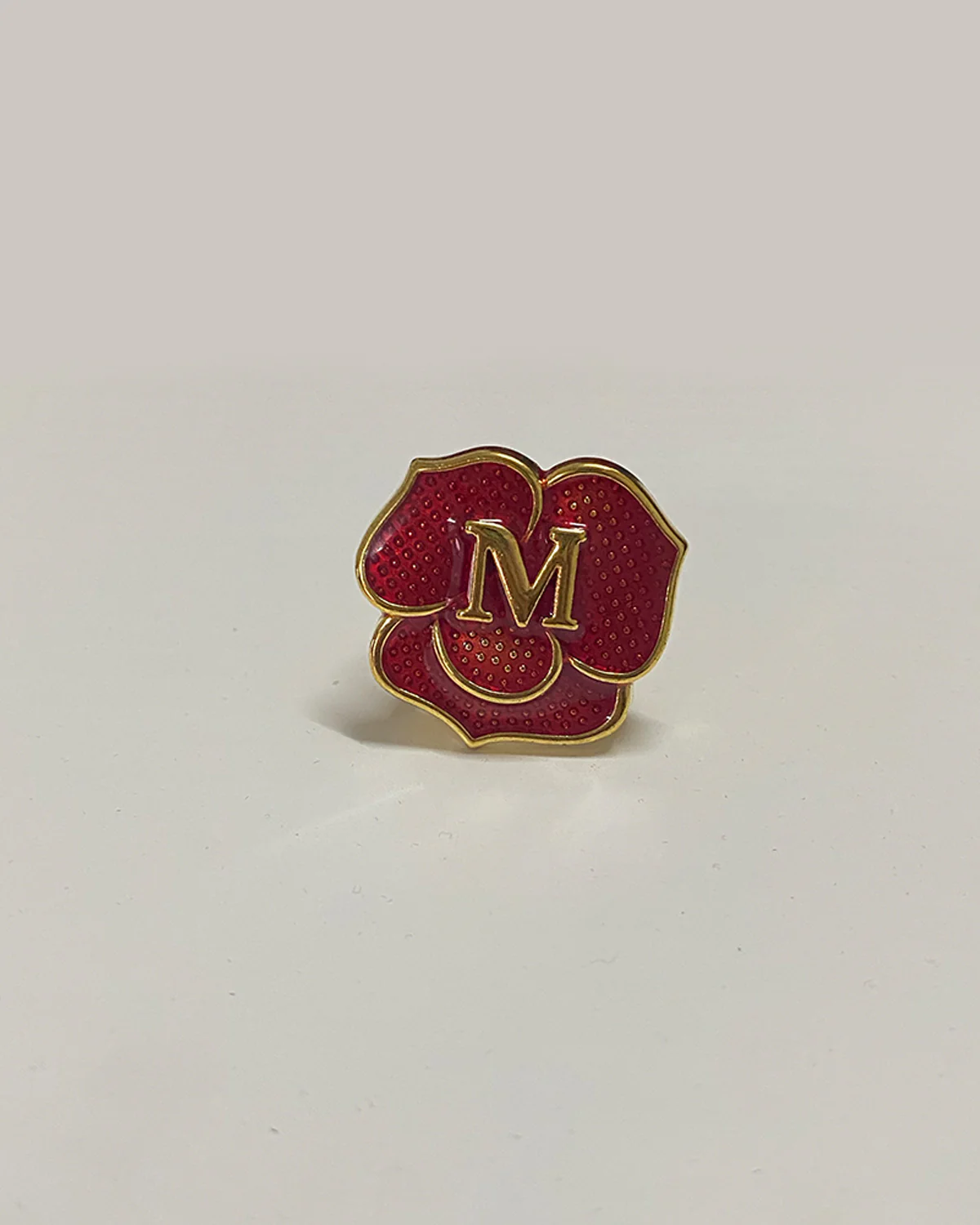 ROSE HIJAB RING - MAROON GOLD - Image 3