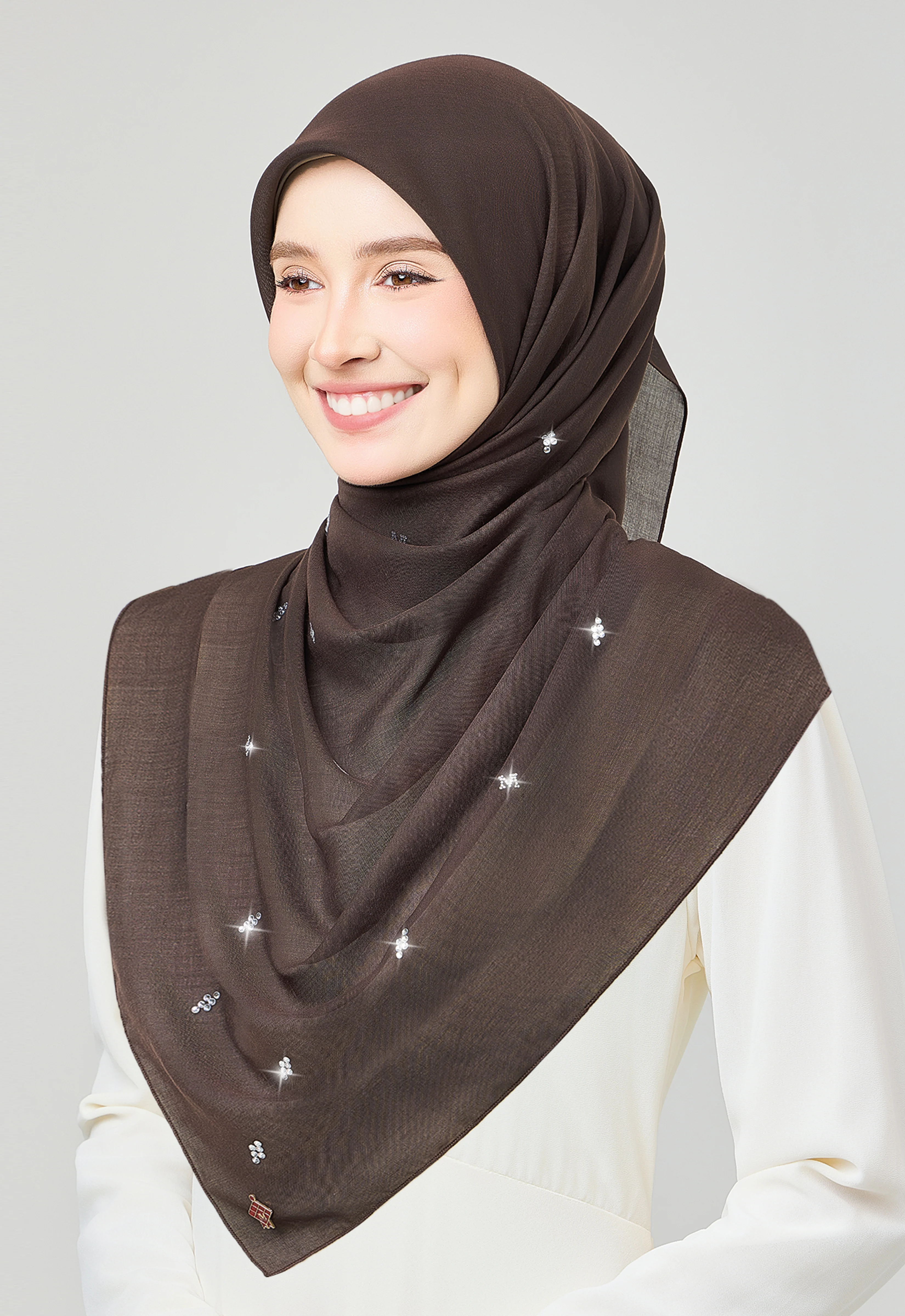 SETULUS RAYA PLAIN STONE - DARK BROWN - Image 4